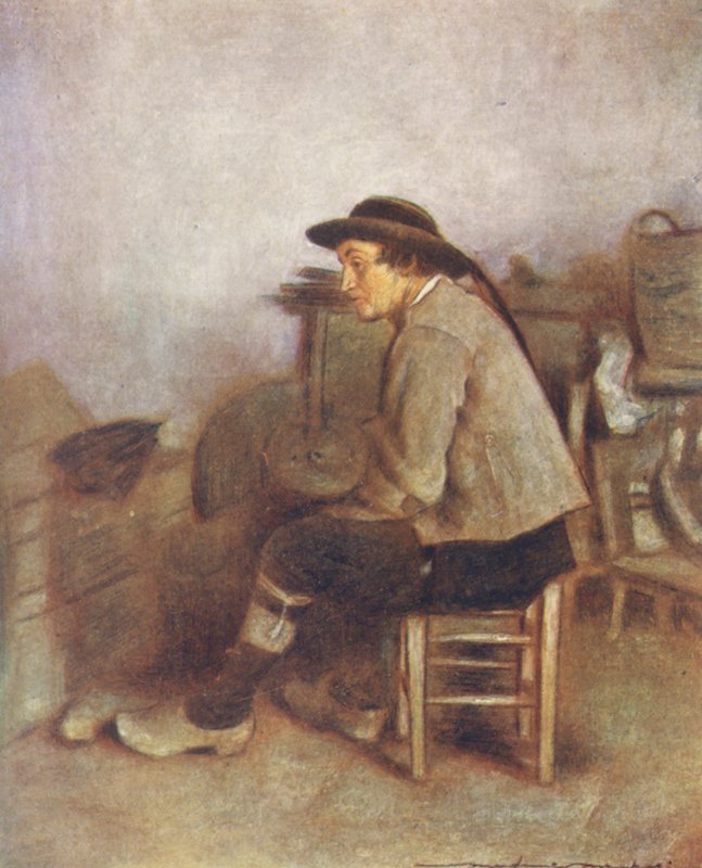 Mezőgazdasági munkás (színes litográfia) alkotó: Mortimer Ludington Menpes