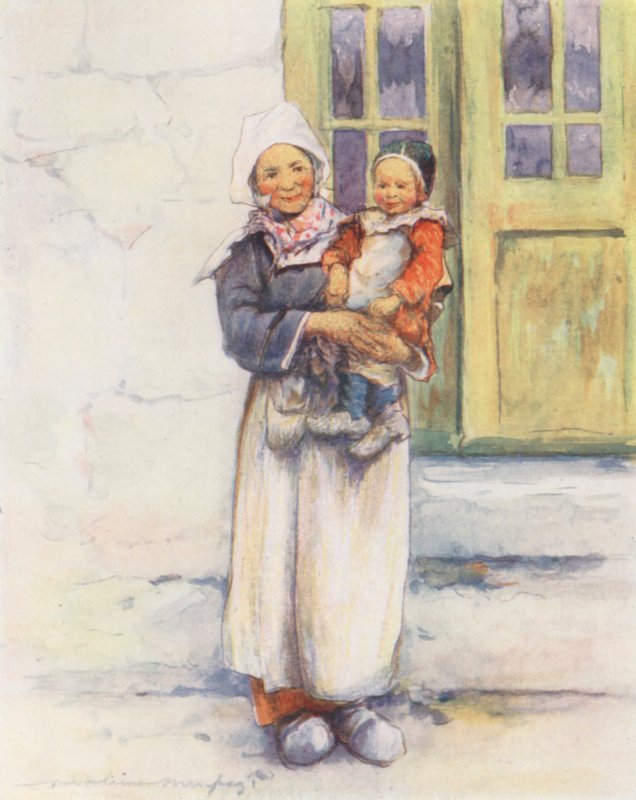 Egy kis anya (színes litográfia) alkotó: Mortimer Ludington Menpes