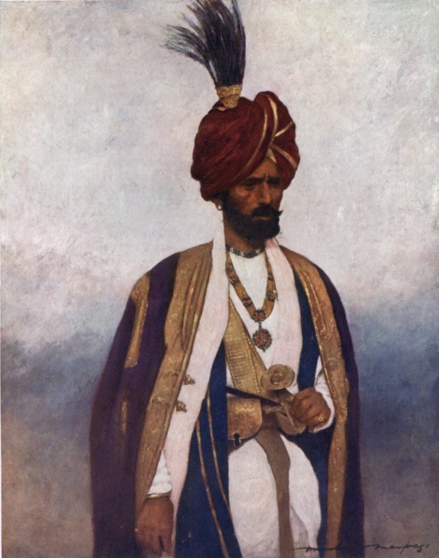 Őfelsége Dogra Sowar katonája (színes litó) alkotó: Mortimer Ludington Menpes