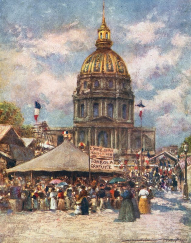 Hotel Des Invalides Fete városában alkotó: Mortimer Ludington Menpes