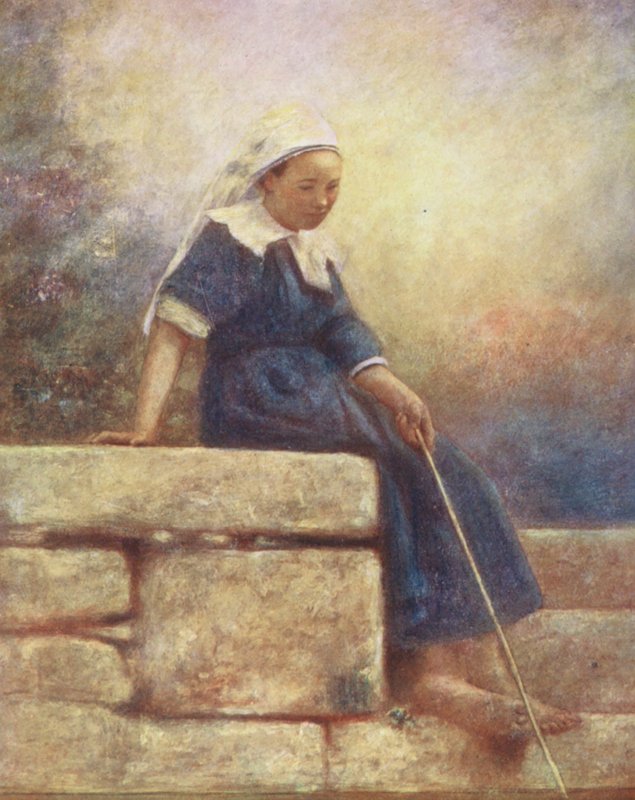 Tétlen órák (színes litográfia) alkotó: Mortimer Ludington Menpes