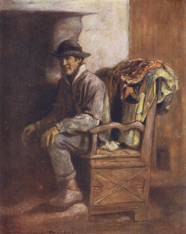 Az Ingle Nookban (színes litográfia) alkotó: Mortimer Ludington Menpes