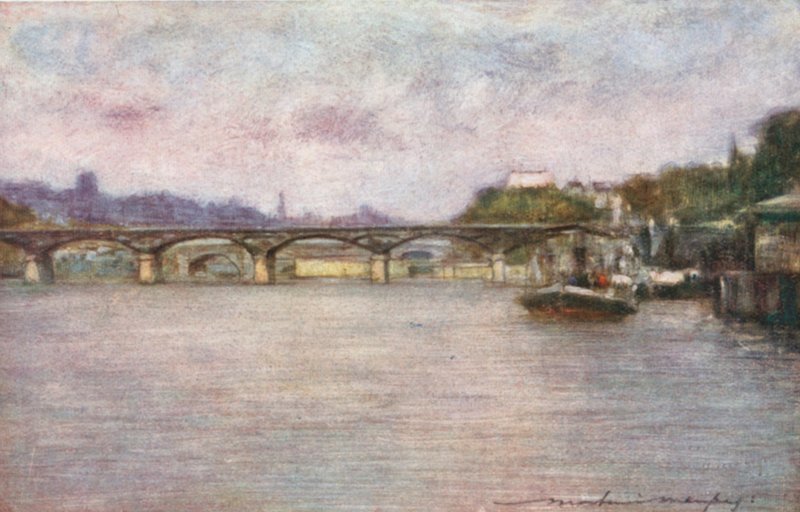 A Pont des Arts (késő délután) alkotó: Mortimer Ludington Menpes