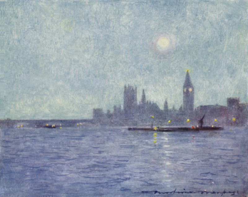 Westminster by Night alkotó: Mortimer Ludington Menpes