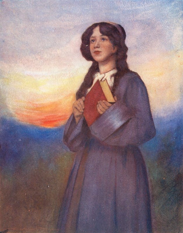 A világ gyermekei: Amerikai, Sunset (színes litográfia) alkotó: Mortimer Ludington Menpes