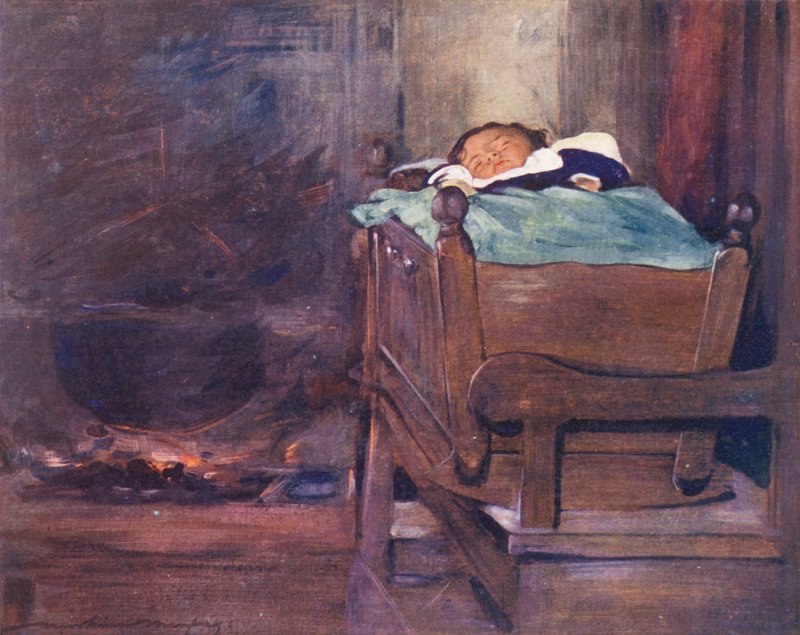 A világ gyermekei: Breton, Out of Mischief (színes litográfia) alkotó: Mortimer Ludington Menpes