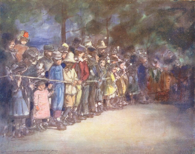 A világ gyermekei: A vásáron (színes litográfia) alkotó: Mortimer Ludington Menpes