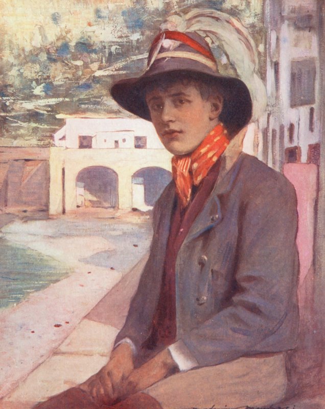 A világ gyermekei: Caprinál (színes litográfia) alkotó: Mortimer Ludington Menpes