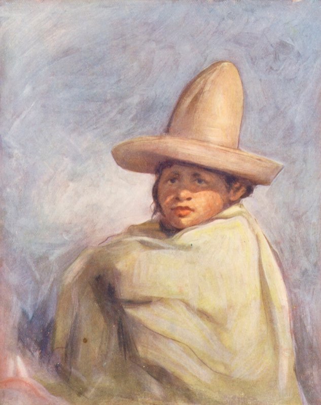A világ gyermekei: Pueblában (színes lithó) alkotó: Mortimer Ludington Menpes