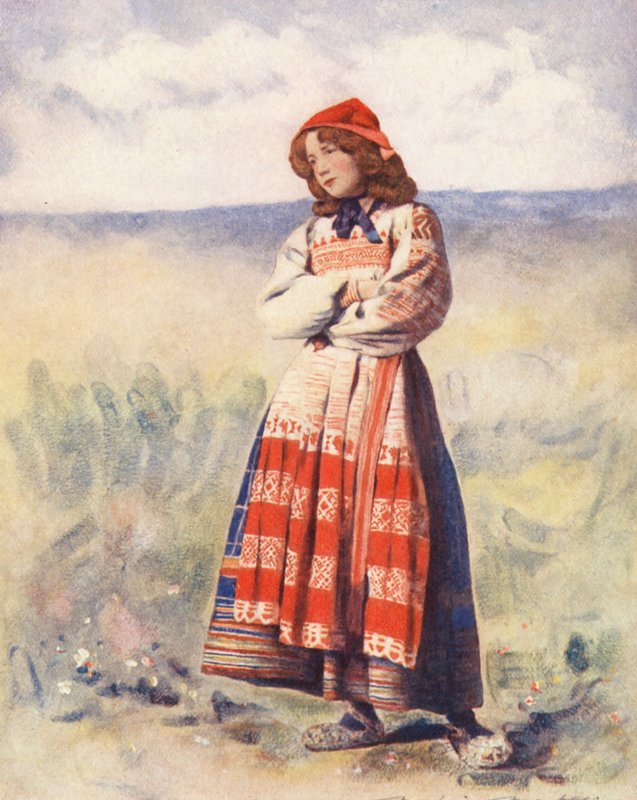 A világ gyermekei: Várakozás (színes litográfia) alkotó: Mortimer Ludington Menpes