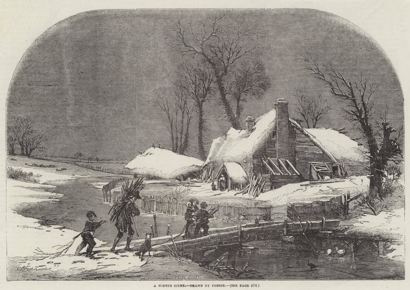 Téli jelenet alkotó: Myles Birket Foster