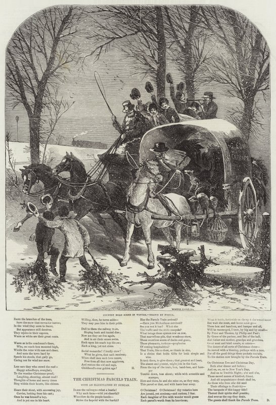 Országúti jelenet télen alkotó: Myles Birket Foster