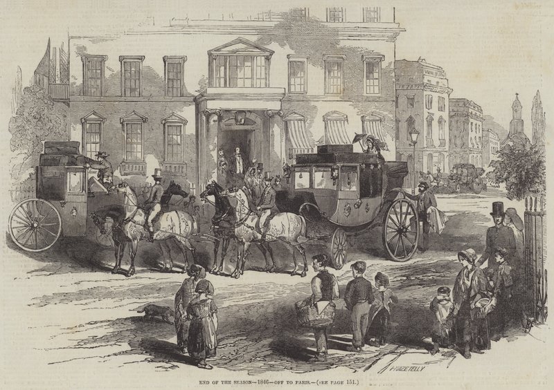 Szezon vége, 1846, Párizsba alkotó: Myles Birket Foster