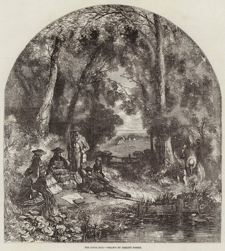 A folyó oldala alkotó: Myles Birket Foster