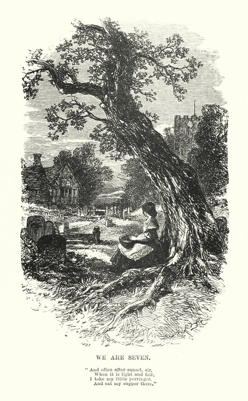 William Wordsworth: Heten vagyunk (metszet) alkotó: Myles Birket (after) Foster