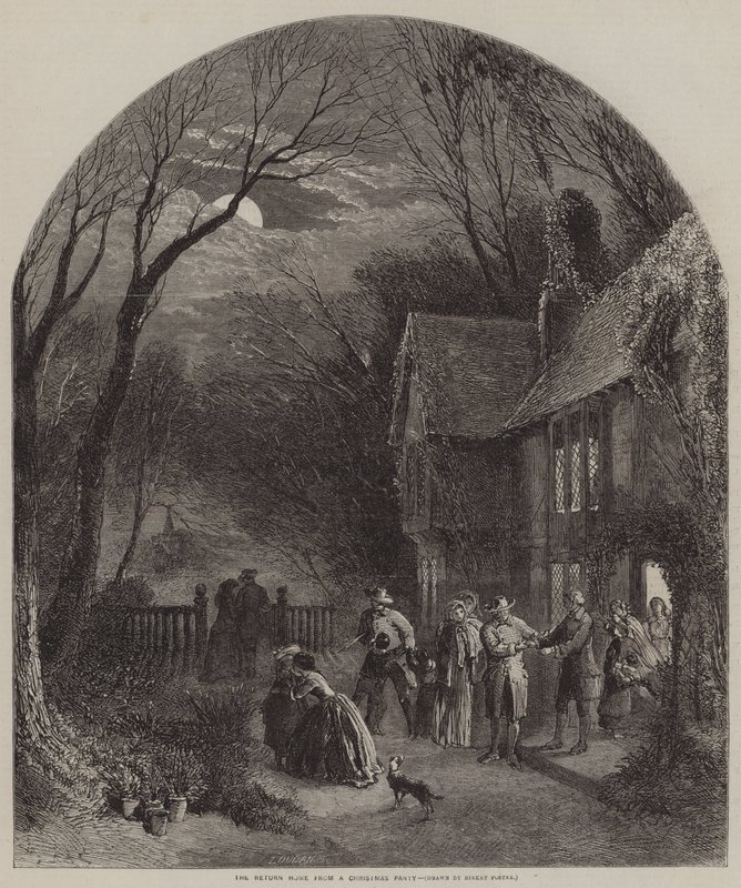 A hazatérés egy karácsonyi buliból alkotó: Myles Birket Foster