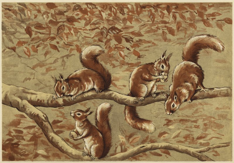 Családi csoport (litho) alkotó: N. Parker