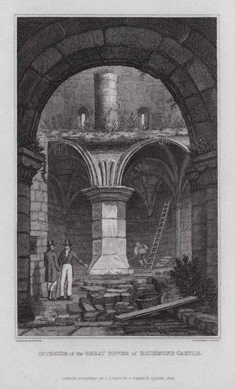 A richmondi kastély nagy tornyának belseje (metszet) alkotó: Nathaniel (after) Whittock