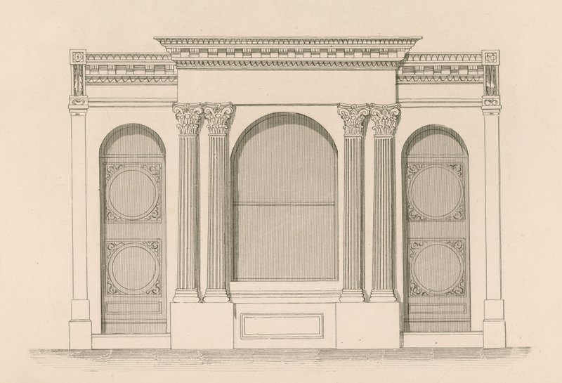 Maber úr bor- és szeszes ital boltja, a Tyndale Place, Islington alkotó: Nathaniel Whittock