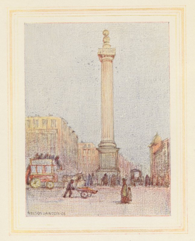 Az emlékmű (színes litográfia) alkotó: Nelson Dawson
