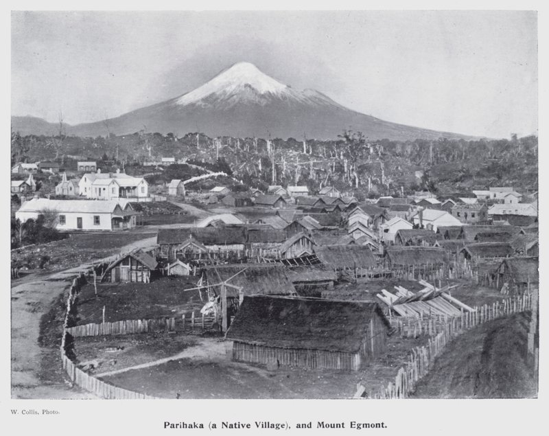 New Plymouth, Új-Zéland: Parihaka, egy szülőfalu és Mount Egmont (f/w fotó) alkotó: New Zealand Photographer