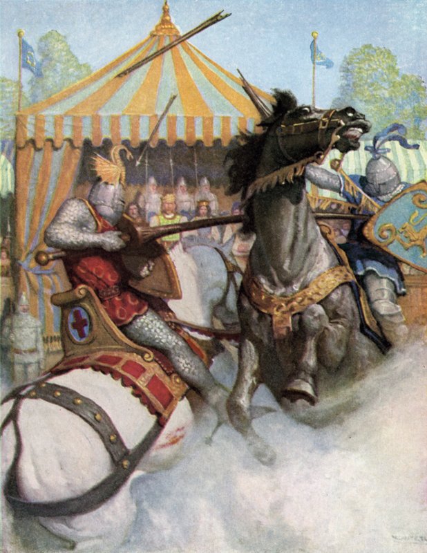 Egy torna Artúr király idejében alkotó: Newell Convers Wyeth
