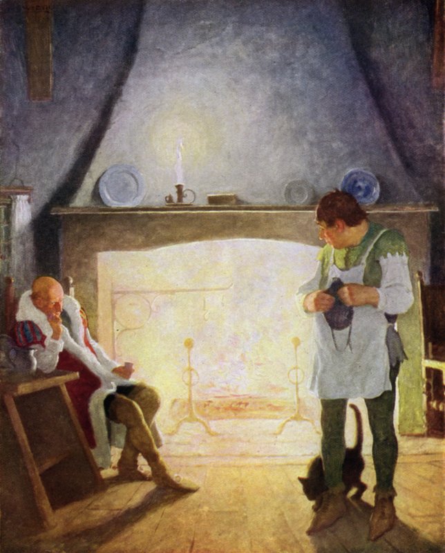 Illusztráció a Fekete nyílhoz, Robert Louis Stevenson alkotó: Newell Convers Wyeth