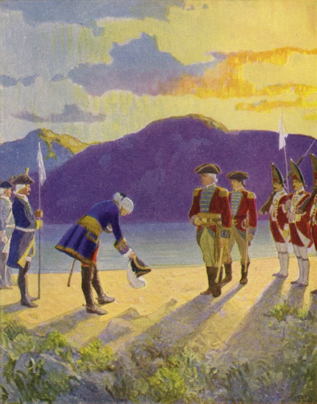 Illusztráció Az utolsó mohikánhoz alkotó: Newell Convers Wyeth