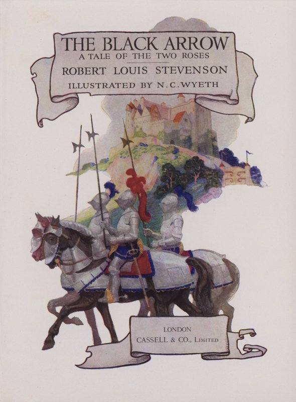 A fekete nyíl címoldali illusztrációja alkotó: Newell Convers Wyeth