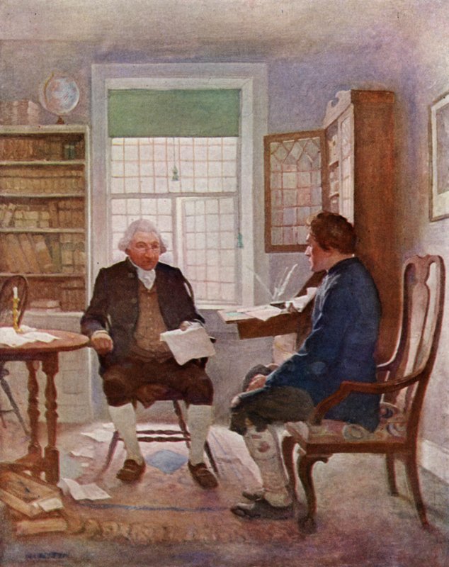 Illusztráció: Robert Louis Stevenson Elrabolva (színes litó) alkotó: Newell Convers (after) Wyeth