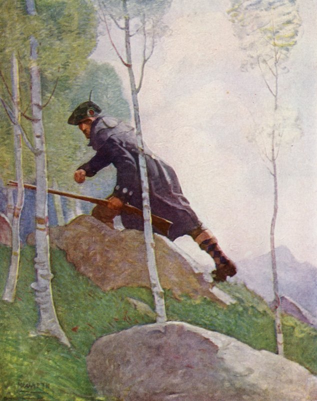 Illusztráció: Robert Louis Stevenson Elrabolva (színes litó) alkotó: Newell Convers (after) Wyeth