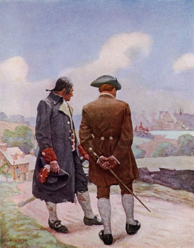 Illusztráció: Robert Louis Stevenson Elrabolva (színes litó) alkotó: Newell Convers (after) Wyeth