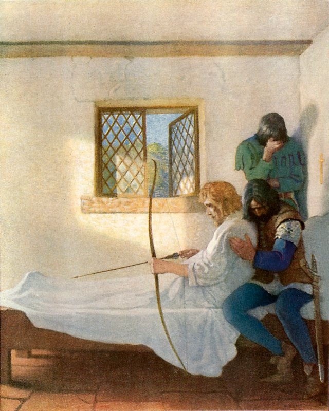 Robin Hood halála alkotó: Newell Convers Wyeth