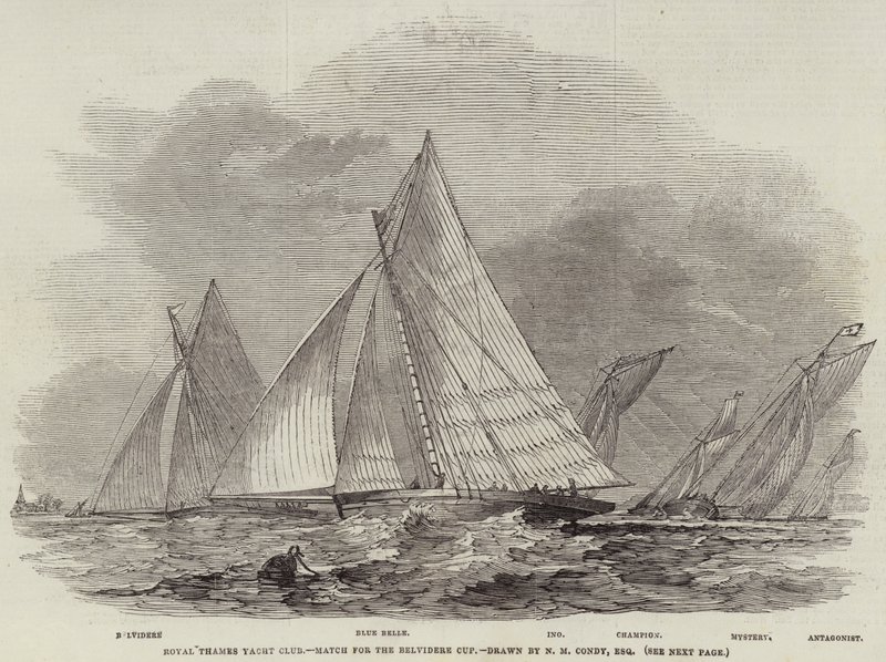 Royal Thames Yacht Club, mérkőzés a Belvidere kupáért alkotó: Nicholas Matthews Condy
