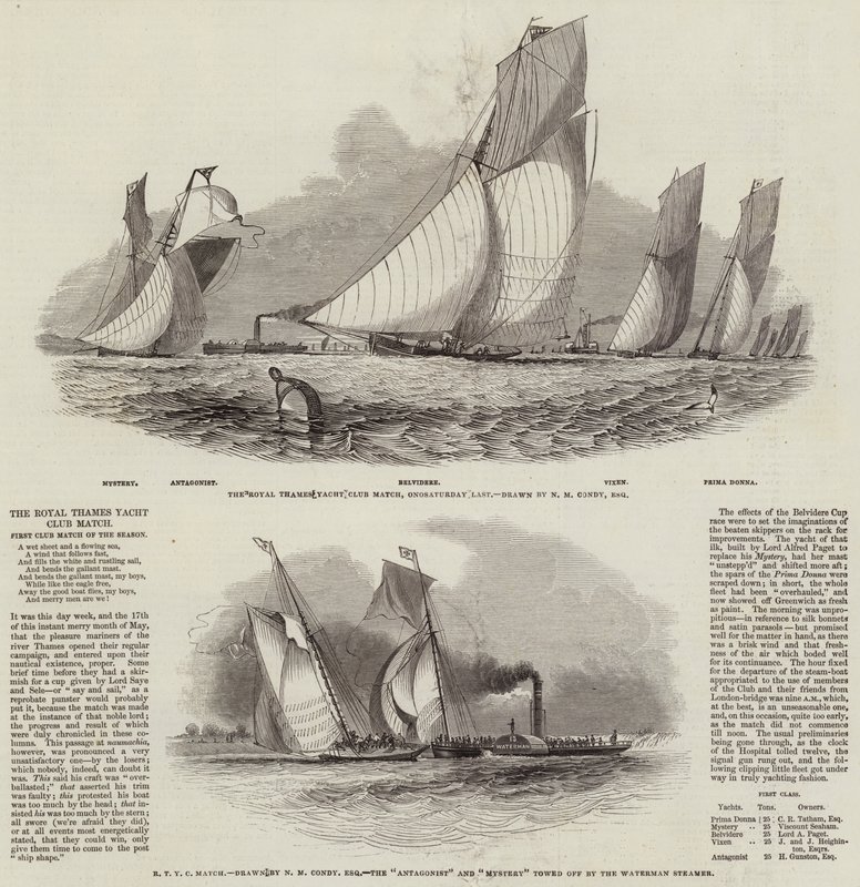 A Royal Thames Yacht Club mérkőzés alkotó: Nicholas Matthews Condy