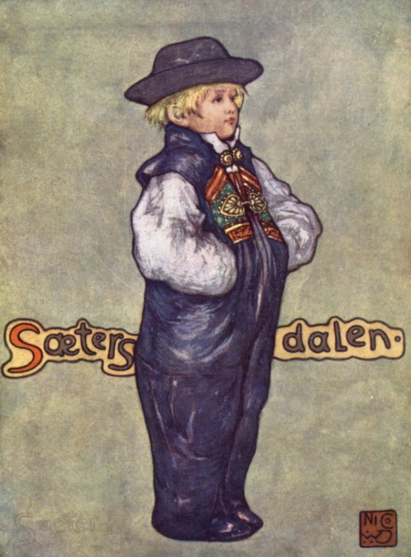 Norvégia: A Boy of Saetersdalen (színes litó) alkotó: Nico Jungman