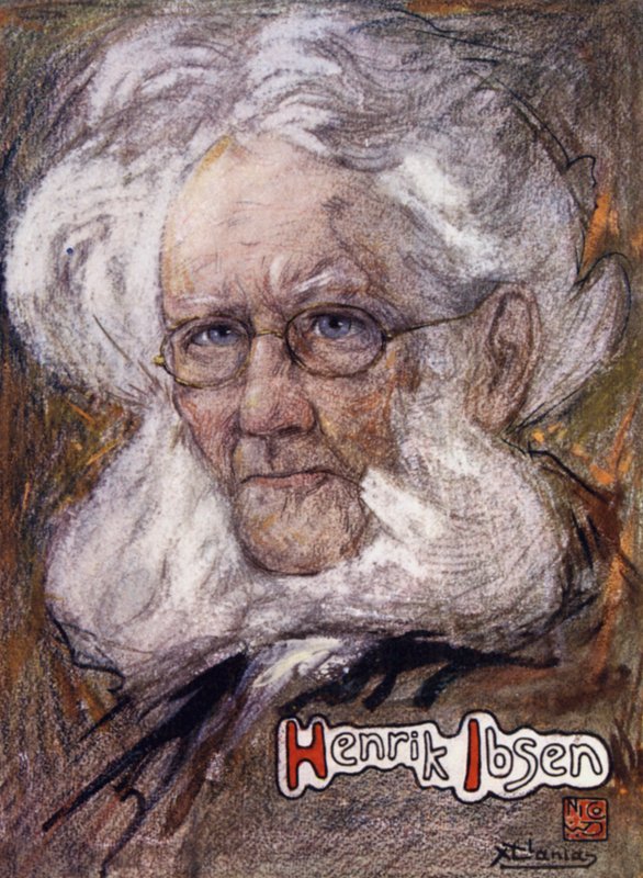 Norvégia: Henrik Ibsen (színes litó) alkotó: Nico Jungman