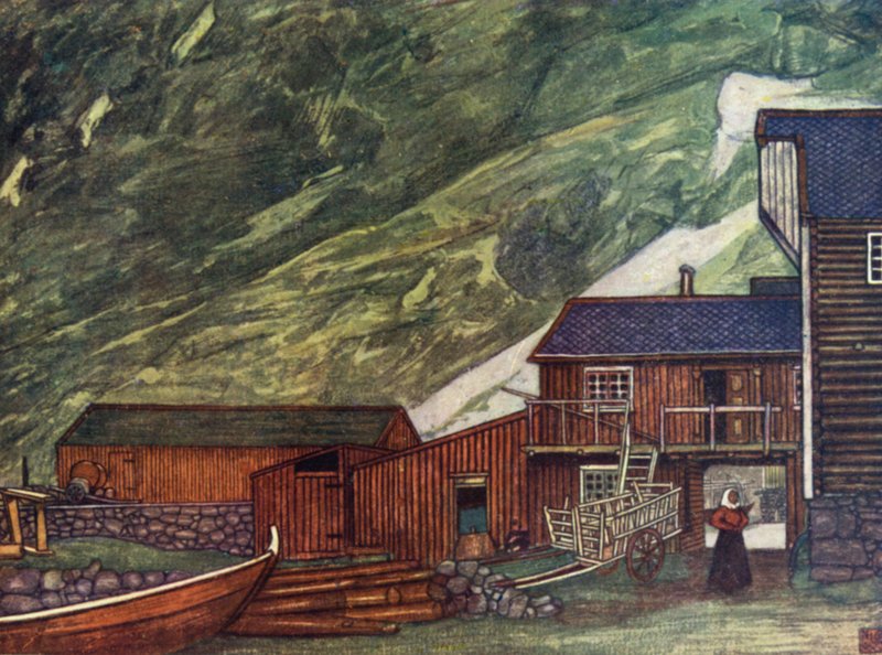 Norvégia: A Fjordon, Sundalsoren (színes litó) alkotó: Nico Jungman