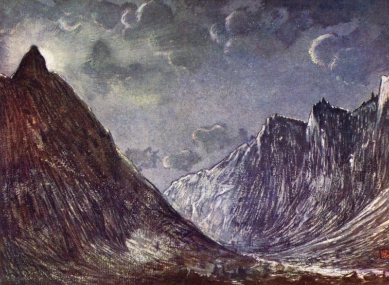 Norvégia: Romsdals Horn (színes litó) alkotó: Nico Jungman