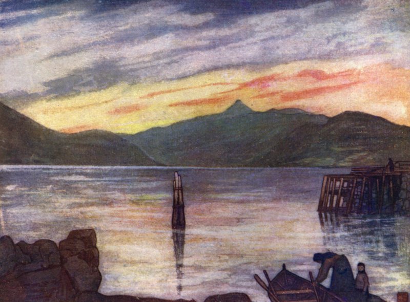 Norvégia: Sundalsfjord (színes litó) alkotó: Nico Jungman