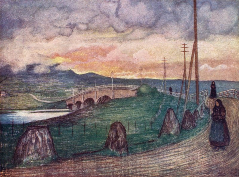 Norvégia: The Road to Hell, Trondhjem közelében (színes litho) alkotó: Nico Jungman