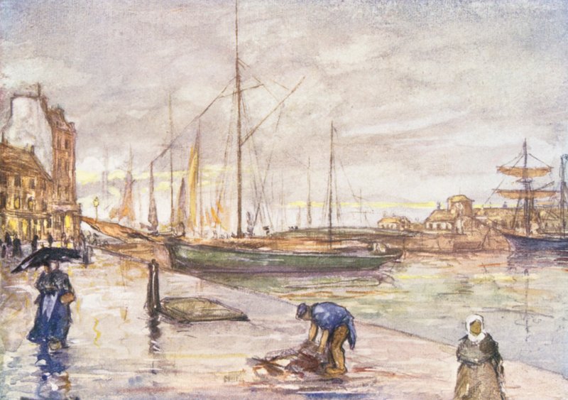 Cherbourg (színes litográfia) alkotó: Nico Jungmann