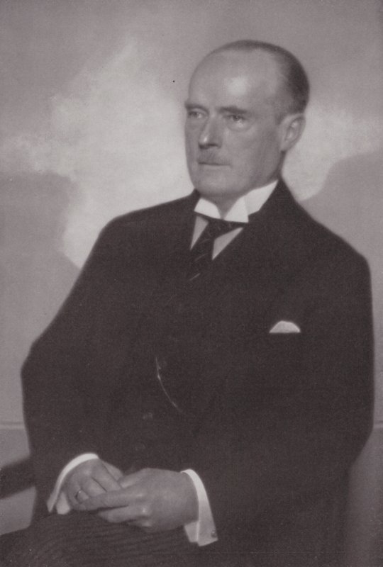 Gustav Krupp von Bohlen und Halbach, német hivatalnok és üzletember (fekete-fehér fotó) alkotó: Nicola Perscheid