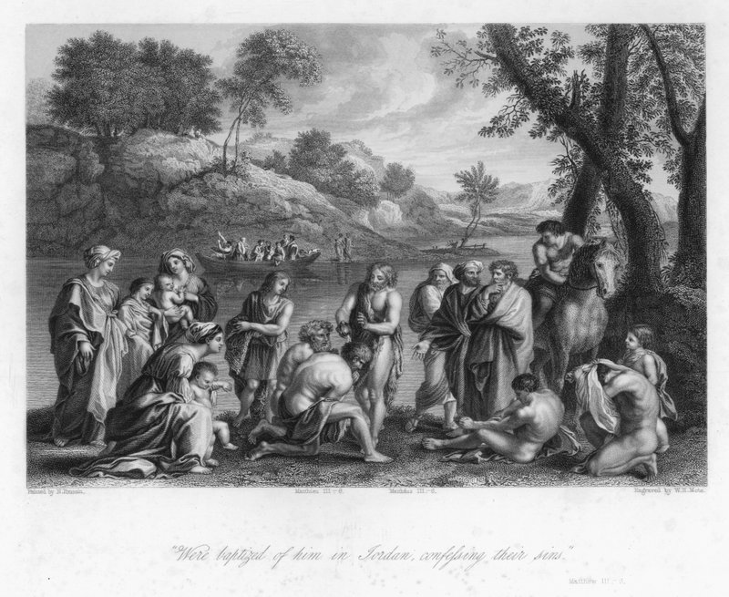 Keresztelő János Hivatala, III. Máté, 6 (metszet) alkotó: Nicolas (after) Poussin