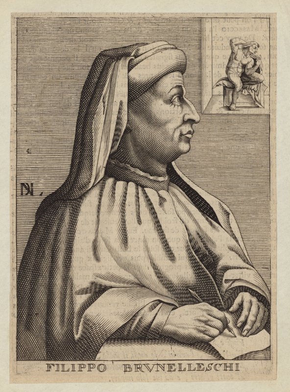 Filippo Brunelleschi olasz építész és mérnök alkotó: Nicolas II de Larmessin