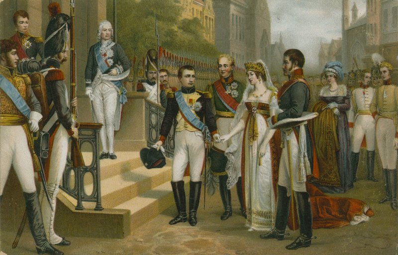 Napóleon fogadta Lujza porosz királynőt Tilsitben, 1807. július 6-án alkotó: Nicolas Louis Francois Gosse