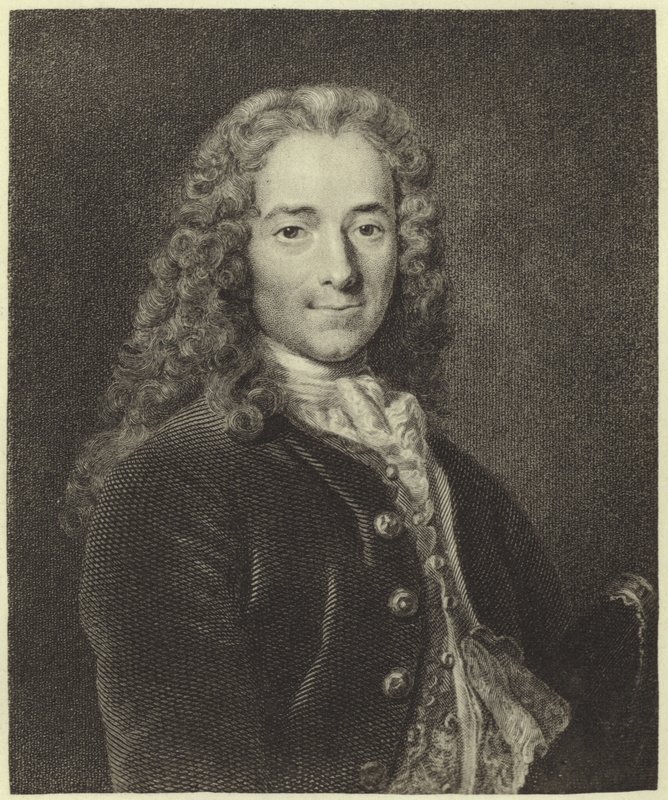 Voltaire (metszet) alkotó: Nicolas de Largillière