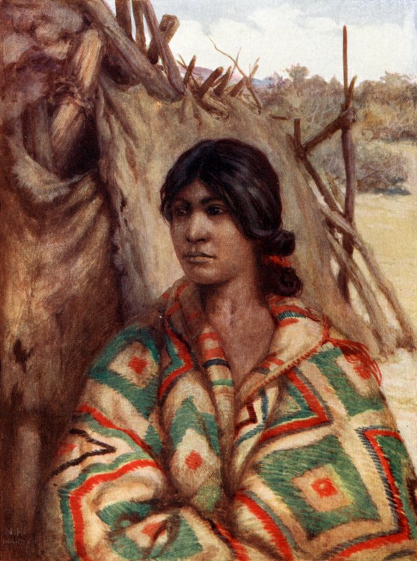 Egy navaho indián squaw alkotó: Norman Hardy
