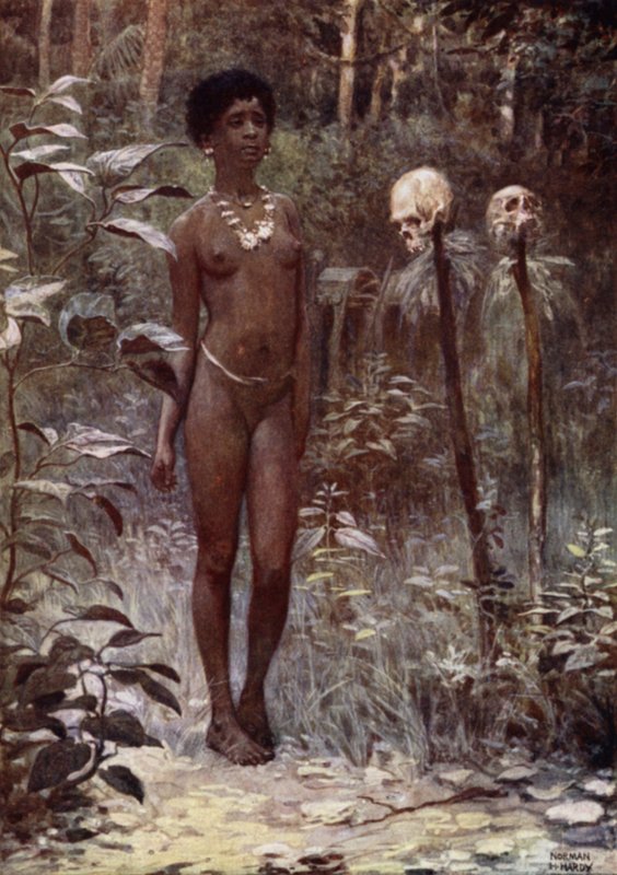 A Tapu Virgin, Brit Salamon-szigetek (színes litho) alkotó: Norman Hardy