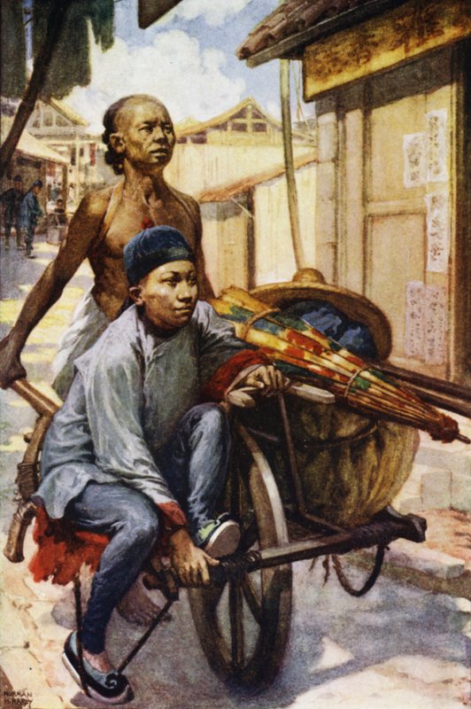Kína: talicska (színes litho) alkotó: Norman Hardy